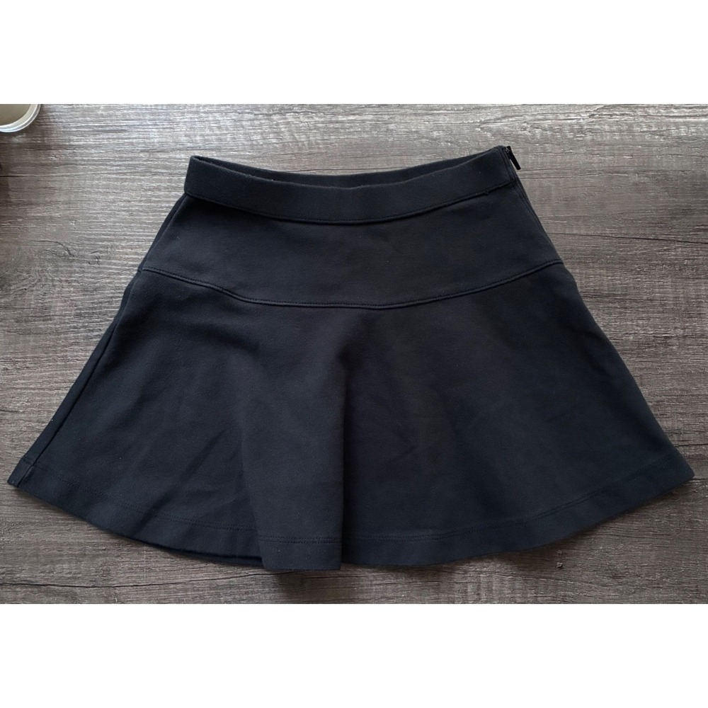 Crewcuts J.Crew Girls Black Ponte Skater Skirt Size‎ 4/5 Minimalist School Basic